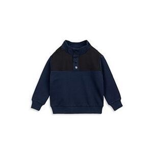 Miles the Label Boys' Half Snap Color Block Sweatshirt - Big‎ Kid Size 10